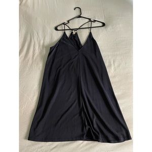 Silence + Noise navy blue mini dress